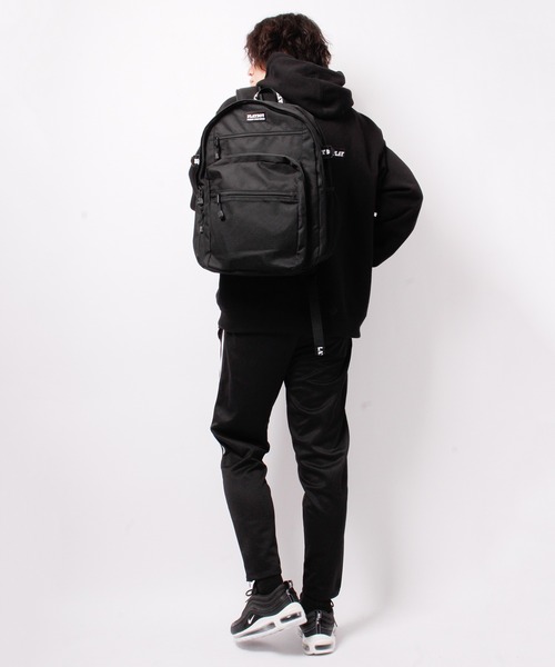 PLAYBOY（プレイボーイ）の「JUNESELECT　プレイボーイスクエアロゴ２層リュックサック（バックパック/リュック・メンズ・ブラック×ホワイト/ブラック×ブラック・FREE）」の12枚目の写真