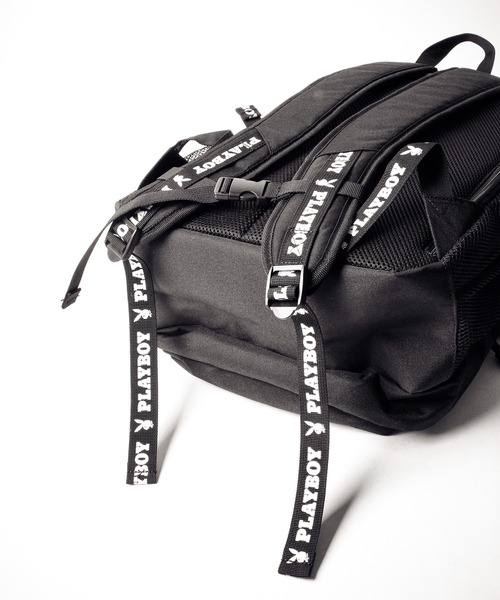 PLAYBOY（プレイボーイ）の「JUNESELECT　プレイボーイスクエアロゴ２層リュックサック（バックパック/リュック・メンズ・ブラック×ホワイト/ブラック×ブラック・FREE）」の20枚目の写真