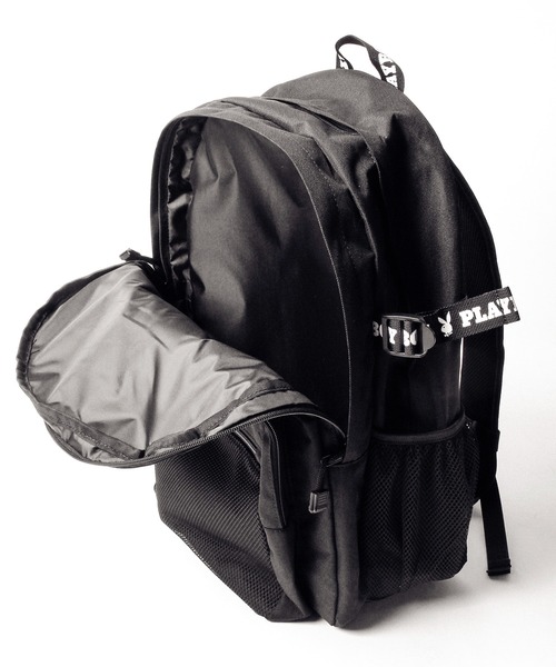 PLAYBOY（プレイボーイ）の「JUNESELECT　プレイボーイスクエアロゴ２層リュックサック（バックパック/リュック・メンズ・ブラック×ホワイト/ブラック×ブラック・FREE）」の17枚目の写真