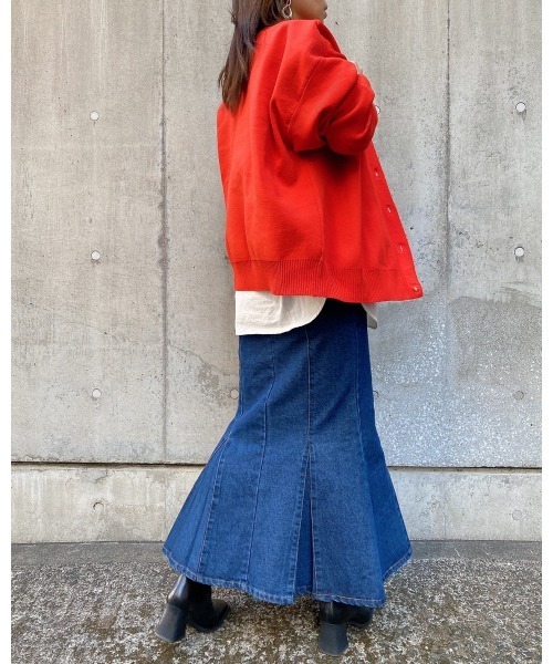 LiSeek(リシーク)の「【LiSeeK】スポンジニットオーバーカーディガン(カーディガン/ボレロ・レディース・ブラック/イエロー/グリーン/ブルー/オレンジ・FREE)」の19枚目の写真