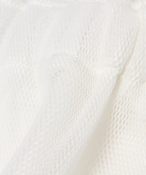 WEGO(ウィゴー)の「WEGO/メッシュAラインスカート(スカート・レディース・ホワイト/ブラック・FREE)」の3枚目の写真