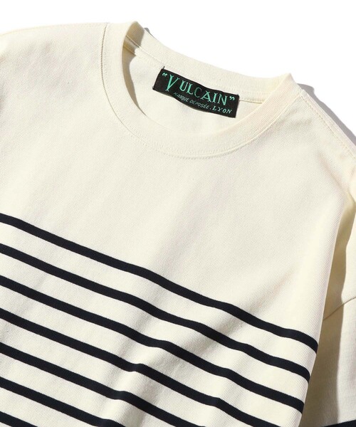 FREAK'S STORE(フリークスストア)の「VULCAIN/バルカン バスクボーダーTシャツ/ロングスリーブ/長袖(Tシャツ/カットソー・メンズ・ホワイト/グレー/オフホワイト・MEDIUM/LARGE)」の12枚目の写真