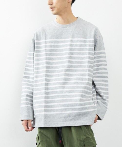 FREAK'S STORE(フリークスストア)の「VULCAIN/バルカン バスクボーダーTシャツ/ロングスリーブ/長袖(Tシャツ/カットソー・メンズ・ホワイト/グレー/オフホワイト・MEDIUM/LARGE)」の19枚目の写真