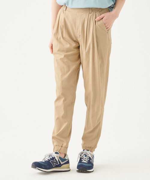 KRIFF MAYER Lady's Collection（クリフメイヤーレディースコレクション）の「スズシゲリラックスジョガー（その他パンツ・レディース・ベージュ/カーキ/ライトブラウン/カラフル/チャコール・MEDIUM/LARGE）」の4枚目の写真