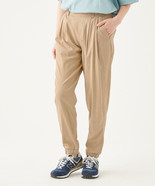 KRIFF MAYER Lady's Collection（クリフメイヤーレディースコレクション）の「スズシゲリラックスジョガー（その他パンツ・レディース・ベージュ/カーキ/ライトブラウン/カラフル/チャコール・MEDIUM/LARGE）」の13枚目の写真