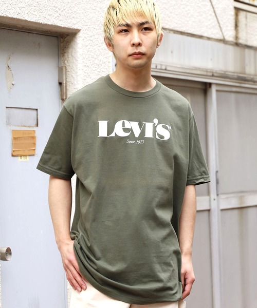 Levi's（リーバイス）の「LEVI'S/リーバイス THE PERFECT Tシャツ NEW LOGO 半袖ロゴTシャツ（Tシャツ/カットソー・メンズ・ワインレッド/ロイヤルブルー/カーキ・L/M/XL/S）」の21枚目の写真