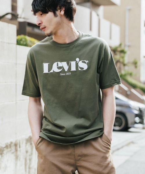 Levi's（リーバイス）の「LEVI'S/リーバイス THE PERFECT Tシャツ NEW LOGO 半袖ロゴTシャツ（Tシャツ/カットソー・メンズ・ワインレッド/ロイヤルブルー/カーキ・L/M/XL/S）」の18枚目の写真