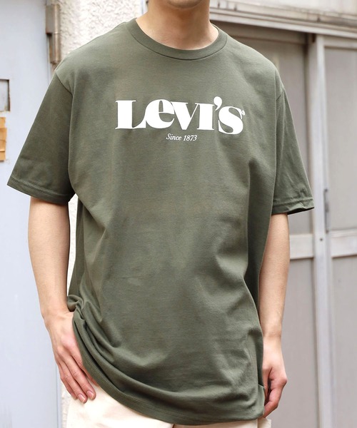 Levi's（リーバイス）の「LEVI'S/リーバイス THE PERFECT Tシャツ NEW LOGO 半袖ロゴTシャツ（Tシャツ/カットソー・メンズ・ワインレッド/ロイヤルブルー/カーキ・L/M/XL/S）」の22枚目の写真