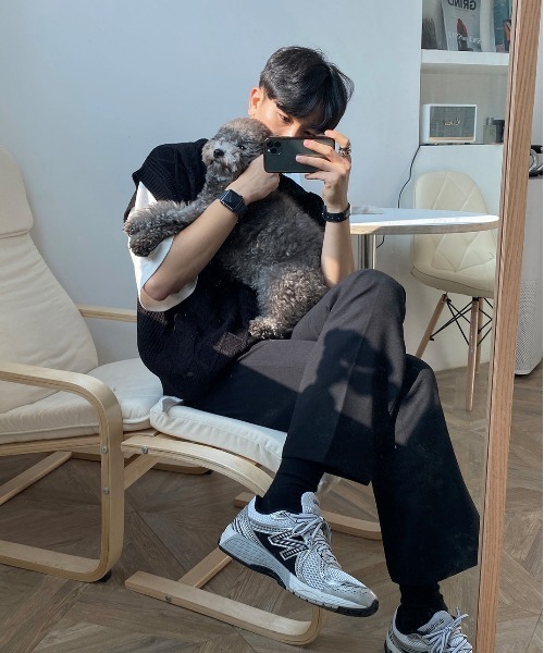 ASCLO（エジュクロ）の「ASCLO  Fisherman Crop Vest（ベスト・メンズ・ブラック/ミント/オートミール・FREE）」の9枚目の写真