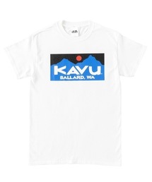 【ZOZOTOWN限定】KAVU/カブー スクエアロゴ ルーズシルエット バラードロゴ プリントTシャツ 19821624