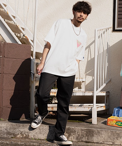 Dickies（ディッキーズ）の「『Dickies/ディッキーズ』T/Cツイルイージーテーパードパンツ チノパンツ（チノパンツ・メンズ・ブラック/ベージュ/カーキ/チャコール/ブルー系1/ブラック系1・M/L/XL）」の9枚目の写真