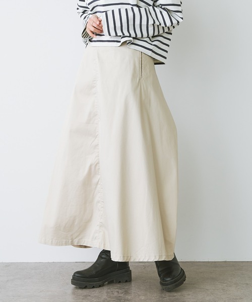 PUAL CE CIN（ピュアルセシン）の「2WAY巻きスカート（スカート・レディース・ブラック/ベージュ/ライトベージュ・FREE）」の5枚目の写真