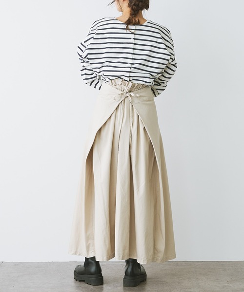 PUAL CE CIN（ピュアルセシン）の「2WAY巻きスカート（スカート・レディース・ブラック/ベージュ/ライトベージュ・FREE）」の10枚目の写真