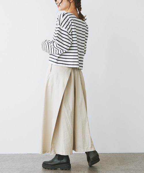 PUAL CE CIN（ピュアルセシン）の「2WAY巻きスカート（スカート・レディース・ブラック/ベージュ/ライトベージュ・FREE）」の9枚目の写真