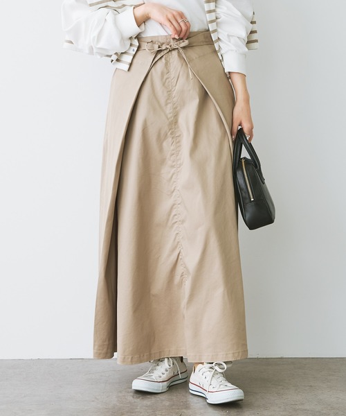 PUAL CE CIN（ピュアルセシン）の「2WAY巻きスカート（スカート・レディース・ブラック/ベージュ/ライトベージュ・FREE）」の11枚目の写真