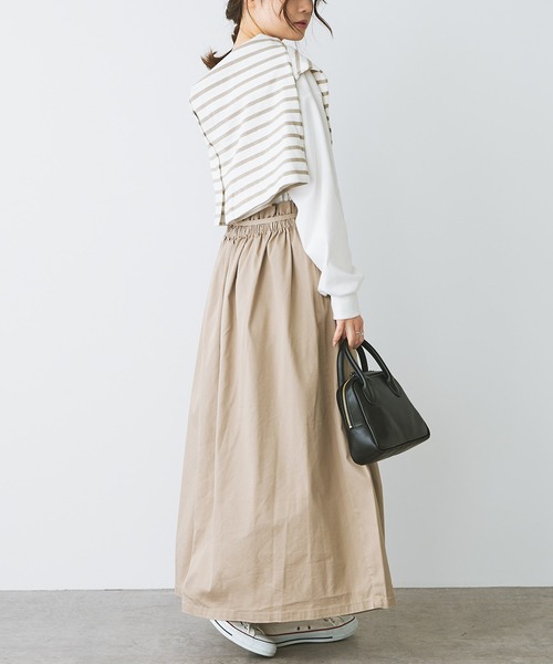 PUAL CE CIN（ピュアルセシン）の「2WAY巻きスカート（スカート・レディース・ブラック/ベージュ/ライトベージュ・FREE）」の15枚目の写真