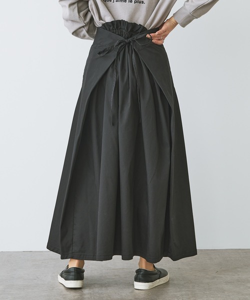 PUAL CE CIN（ピュアルセシン）の「2WAY巻きスカート（スカート・レディース・ブラック/ベージュ/ライトベージュ・FREE）」の20枚目の写真