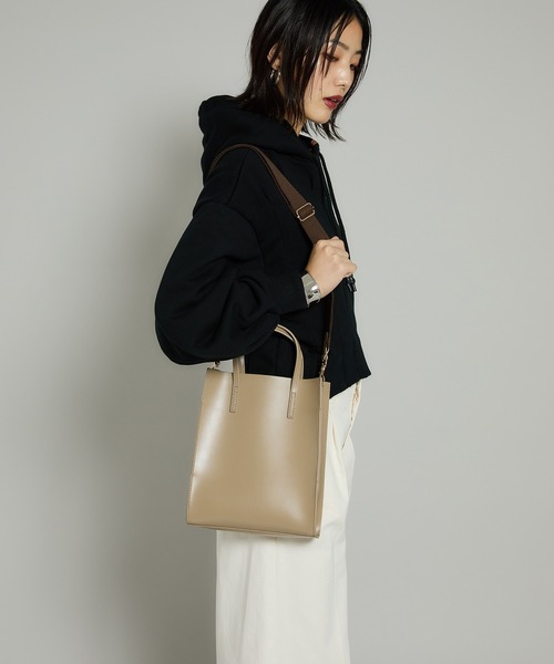 YAHKI（ヤーキ）の「【YAHKI/ヤーキ】別注2WAYショルダーバッグ YH-145ST（ショルダーバッグ・レディース・ベージュ・FREE）」の7枚目の写真
