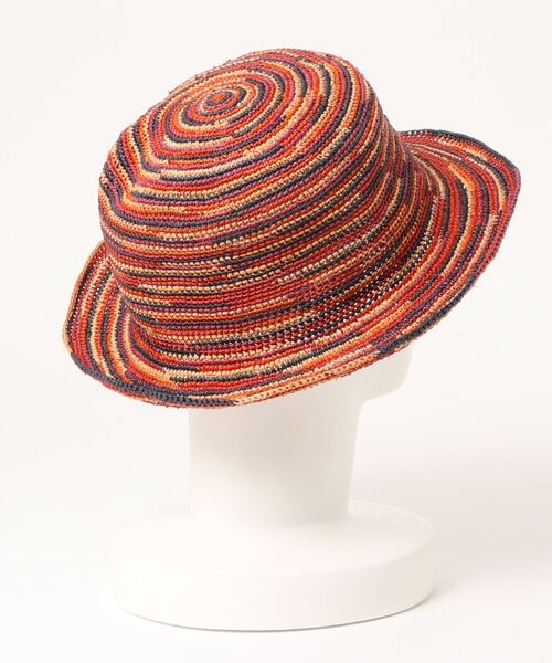 Ecua-Andino（エクアアンディーノ）の「《Ecua-Andino》HIPPIE STRAW HAT【UT15】（ハット・レディース・ブルー/その他/ピンク・FREE）」の4枚目の写真
