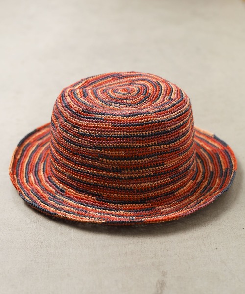 【セール】《Ecua-Andino》HIPPIE STRAW HAT【UT15】（ハット）｜Ecua-Andino（エクアアンディーノ）