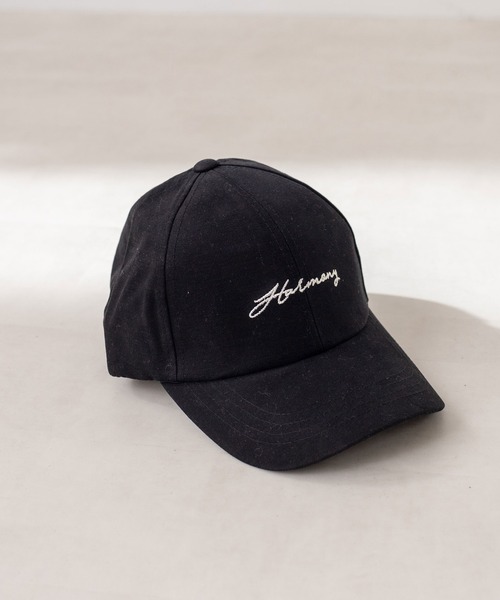 OLIVE des OLIVE（オリーブデオリーブ）の「ロゴ刺繍入りキャップ（キャップ・レディース・ホワイト/ブラック/ベージュ・FREE）」の5枚目の写真