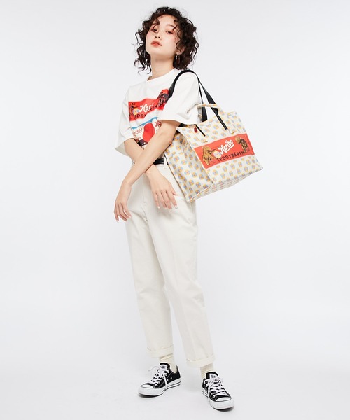 美品 ear PAPILLONNER × HARIBO 2wayトートバッグ HARIBO第2弾予約スタート！今度はグミ柄！ - ear PAPILLONNER