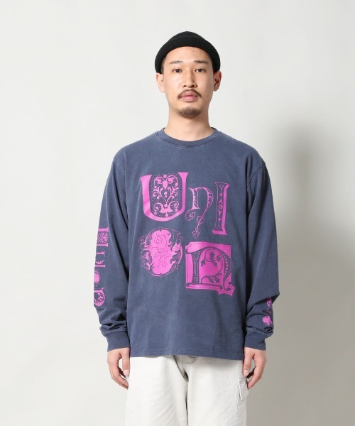 UNION(UNION TOKYO)(ユニオン)の「UNION ORIGINAL WHIMSICAL LS ユニオン ロングスリーブTシャツ(Tシャツ/カットソー・メンズ・ネイビー/ホワイト・SMALL/LARGE/X-LARGE/MEDIUM)」の3枚目の写真