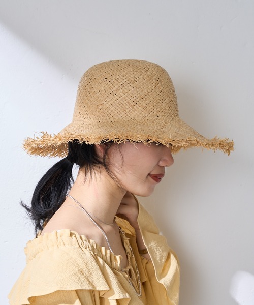 Rebecca（レベッカ）の「(REBECCA/レベッカ) フリンジハット（ハット・レディース・ベージュ・FREE）」の2枚目の写真