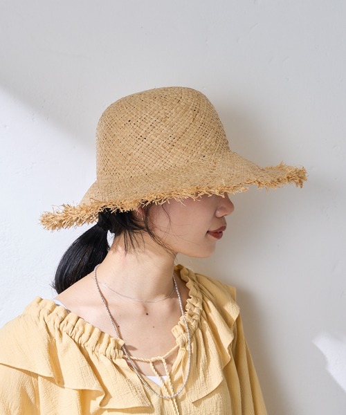 Rebecca（レベッカ）の「(REBECCA/レベッカ) フリンジハット（ハット・レディース・ベージュ・FREE）」の4枚目の写真