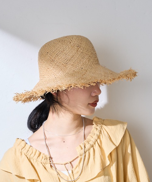 Rebecca（レベッカ）の「(REBECCA/レベッカ) フリンジハット（ハット・レディース・ベージュ・FREE）」の6枚目の写真