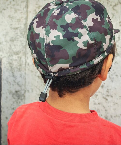 BREEZE（ブリーズ）の「アジャスターキャップ_UVカット（キャップ・キッズ・ブルー/ブラック/カモフラージュ・54/50/58）」の16枚目の写真