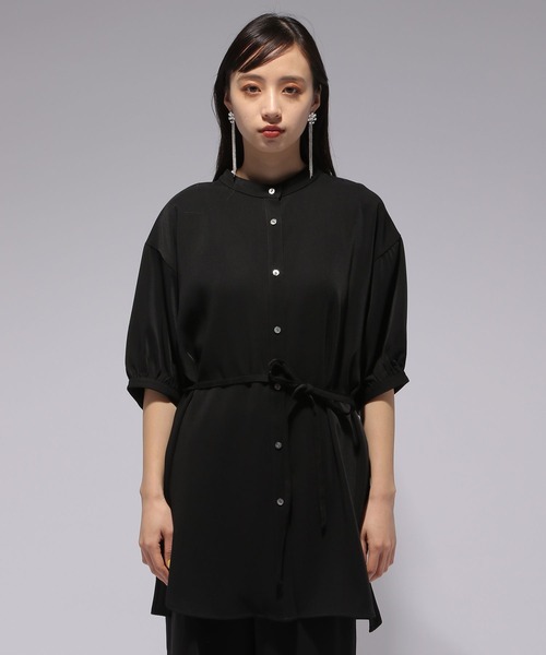 HARE（ハレ）の「TOROMIチュニックシャツ(HARE)（シャツ/ブラウス・レディース・ブラック/ブルー/オフホワイト・FREE）」の5枚目の写真