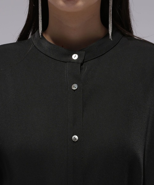 HARE（ハレ）の「TOROMIチュニックシャツ(HARE)（シャツ/ブラウス・レディース・ブラック/ブルー/オフホワイト・FREE）」の8枚目の写真