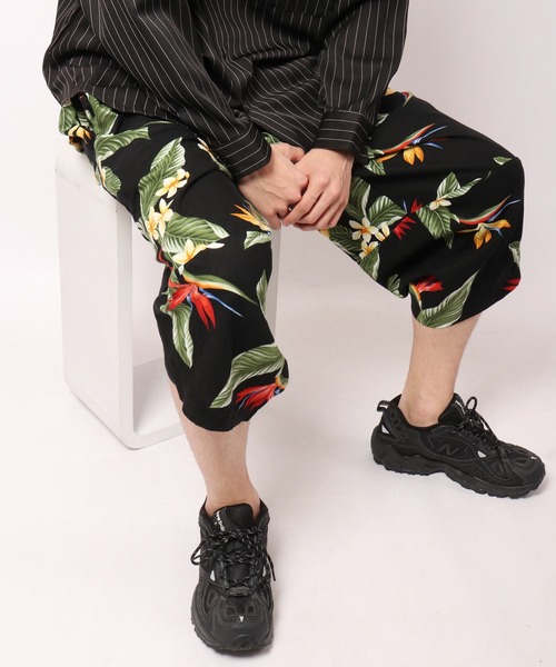 FUNALIVE(ファンアライブ)の「Relation リネン混サルエルバルーンパンツ(その他パンツ・メンズ・ホワイト/ブラック/ベージュ/ネイビー/グレー/レッド/カーキ/サックスブルー/マスタード/ブラック系その他/ライトピンク/ストライプ/カーキ系1/サックスブルー系1/ベージュ系1/ネイビー系1/グレー系1/ブラック系1/ホワイト系1/ピンク系1/ピンク・LL/2XL/4XL/5XL/3XL/L/M/XL)」の4枚目の写真