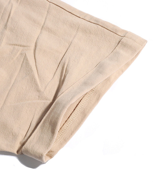 【セール】【neos -addictive design-】ビッグシルエット ノーカラー ドルマン ハーフスリーブ チャイナシャツ（シャツ/ブラウス）｜neos（ネオス）