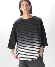 UNSTUDIED | [UNSTUDIED]ネックボーダー段染めTシャツ(Tシャツ/カットソー)