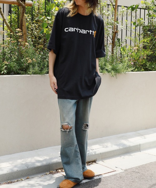 Carhartt(カーハート)の「▲Carhartt/カーハート Loose Fit Heavyweight Short-Sleeve Logo Graphic T-Shirt ロゴ半袖Tシャツ(Tシャツ/カットソー・メンズ・ブラック/ネイビー/グレー・L/M/XL/S)」の10枚目の写真