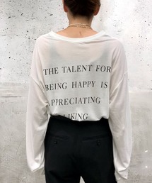 Spick & Span | 【PROTAGONISTA/プロタゴニスタ】BACK LOGO LONG SLEEVE-TEE / ロゴロンT(Tシャツ/カットソー)