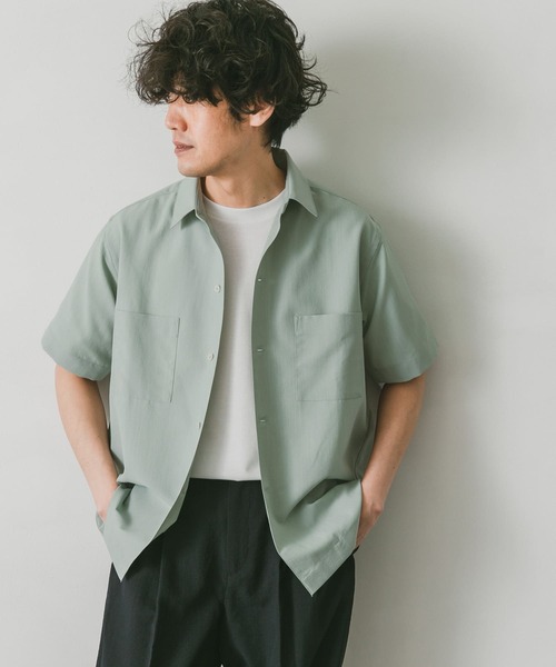 URBAN RESEARCH DOORS（アーバンリサーチドアーズ）の「セオアルファダブルポケットシャツ（シャツ/ブラウス・メンズ・ホワイト/グレー/カーキ/ブルー/グレー系その他・40/38）」の20枚目の写真