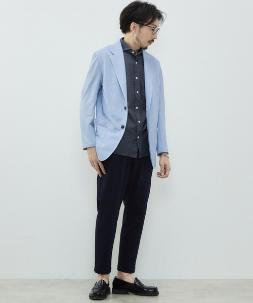 MEN'S MELROSE（メンズメルローズ）の「ウーリーサーフニットカーディガンジャケット（テーラードジャケット・メンズ・グレー/ブルー/ネイビー・3/2/4）」の16枚目の写真