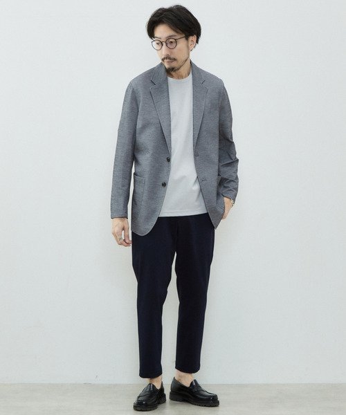 MEN'S MELROSE（メンズメルローズ）の「ウーリーサーフニットカーディガンジャケット（テーラードジャケット・メンズ・グレー/ブルー/ネイビー・3/2/4）」の17枚目の写真