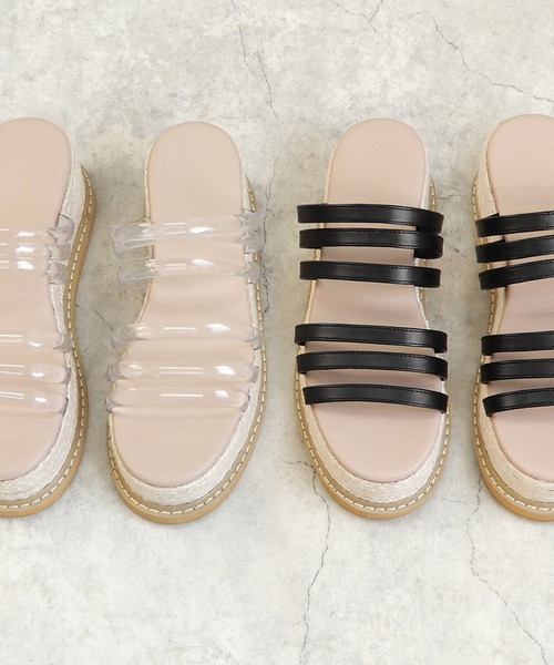 alala(アララ)の「厚底ヘキサラインサンダル ◇(サンダル・レディース・ブラック/クリア・S/M/L/LL)」の3枚目の写真