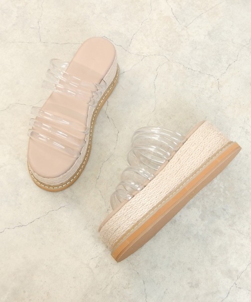 alala(アララ)の「厚底ヘキサラインサンダル ◇(サンダル・レディース・ブラック/クリア・S/M/L/LL)」の4枚目の写真