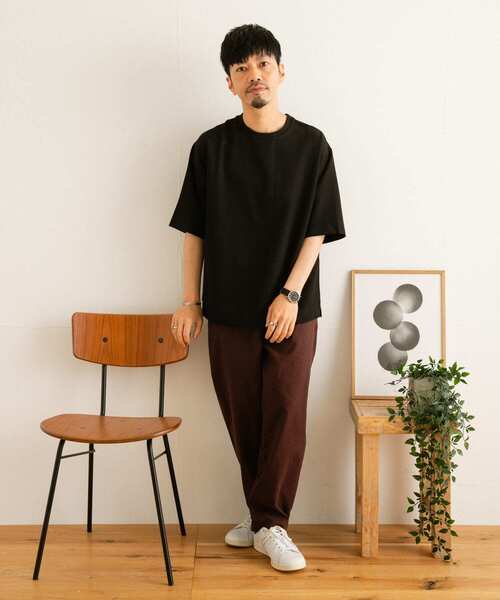 ITEMS URBANRESEARCH(アイテムズ アーバンリサーチ)の「TRストレッチ 半袖Tシャツ(Tシャツ/カットソー・メンズ・ベージュ/ブルー/グレー/ブラック/パープル/グリーン・MEDIUM/LARGE)」の12枚目の写真