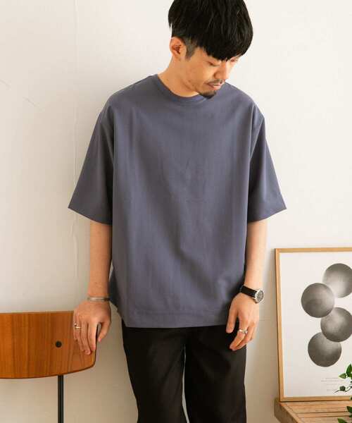 ITEMS URBANRESEARCH(アイテムズ アーバンリサーチ)の「TRストレッチ 半袖Tシャツ(Tシャツ/カットソー・メンズ・ベージュ/ブルー/グレー/ブラック/パープル/グリーン・MEDIUM/LARGE)」の15枚目の写真