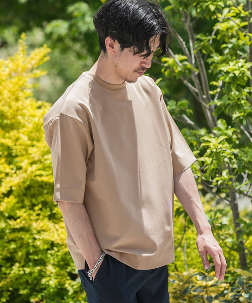 ITEMS URBANRESEARCH(アイテムズ アーバンリサーチ)の「TRストレッチ 半袖Tシャツ(Tシャツ/カットソー・メンズ・ベージュ/ブルー/グレー/ブラック/パープル/グリーン・MEDIUM/LARGE)」の17枚目の写真