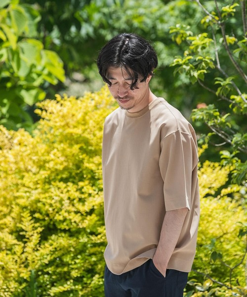 ITEMS URBANRESEARCH(アイテムズ アーバンリサーチ)の「TRストレッチ 半袖Tシャツ(Tシャツ/カットソー・メンズ・ベージュ/ブルー/グレー/ブラック/パープル/グリーン・MEDIUM/LARGE)」の19枚目の写真