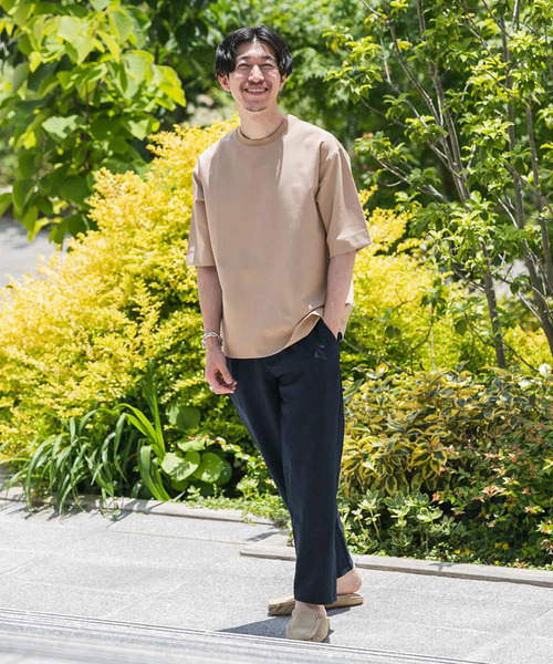 ITEMS URBANRESEARCH(アイテムズ アーバンリサーチ)の「TRストレッチ 半袖Tシャツ(Tシャツ/カットソー・メンズ・ベージュ/ブルー/グレー/ブラック/パープル/グリーン・MEDIUM/LARGE)」の20枚目の写真