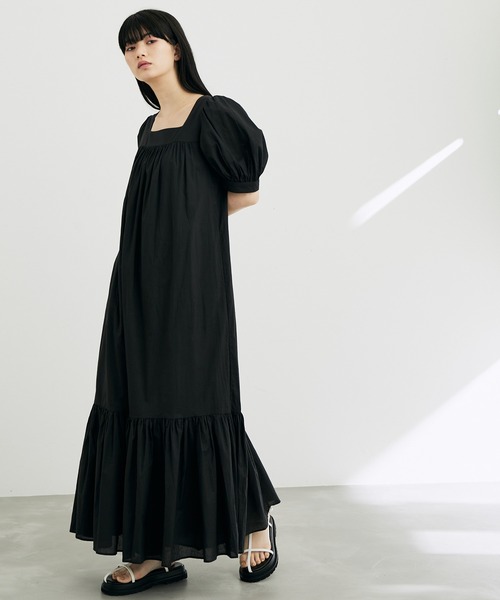 MARIHA(マリハ)の「【MARIHA】デイドリームのドレス(ワンピース・レディース・ベージュ/ブラック・36)」の2枚目の写真