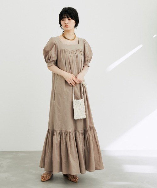 MARIHA(マリハ)の「【MARIHA】デイドリームのドレス(ワンピース・レディース・ベージュ/ブラック・36)」の8枚目の写真